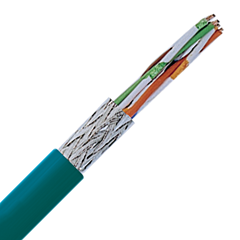 2170296 - LAPP ETHERLINE&reg; 4 Pair: CAT5e Stationary - 24 AWG - Halogen Free - Teal