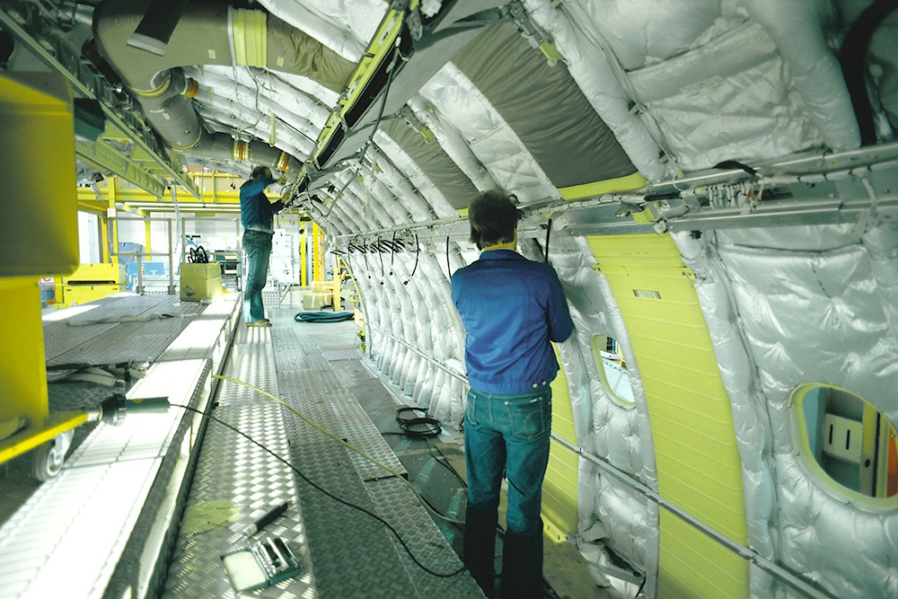 Airplane Cable Installation