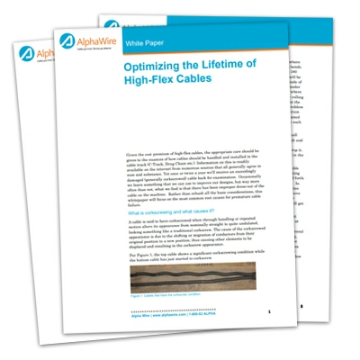 Optimize the Lifetime of High-Flex Cables