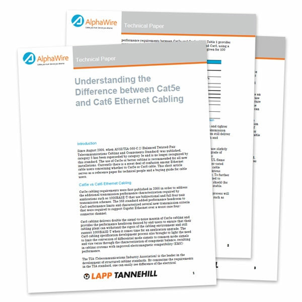 Understanding the Difference between Cat5e and Cat6 Ethernet Cabling