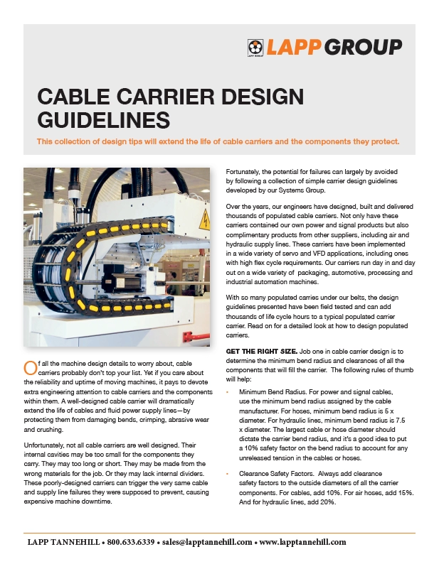 Cable Carrier Design Guidelines Cover