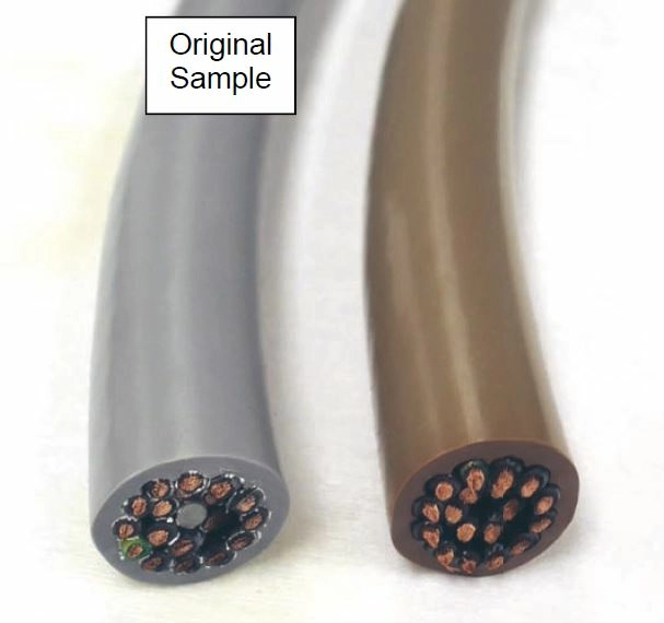 Discolored Cable due to Oil