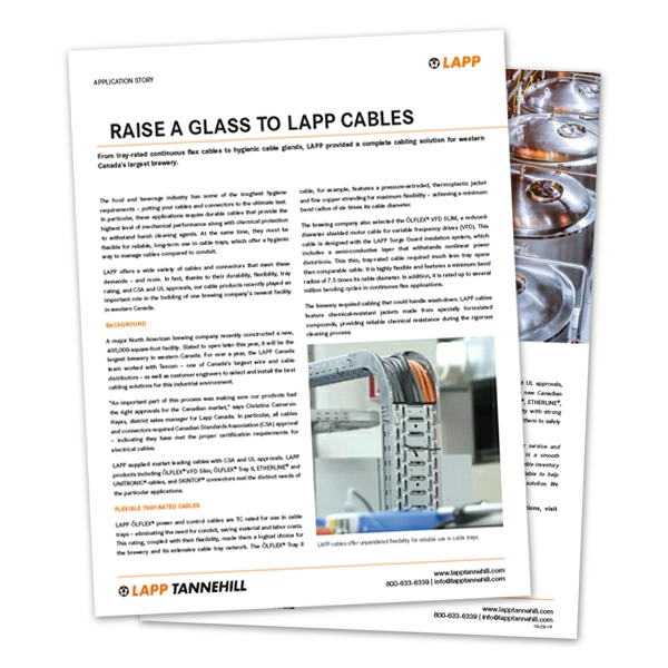 Raise a Glass to LAPP Cables