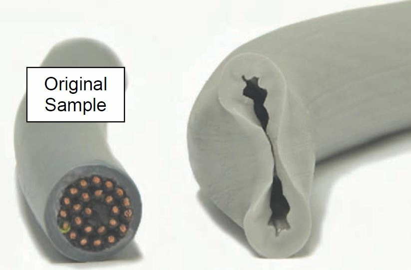 Cabled Melted due to Oil